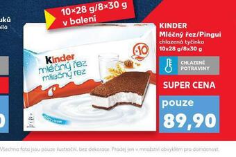 Kaufland Kinder mléčný řez / pingui nabídka