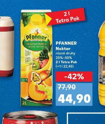 Kaufland Pfanner nektar nabídka