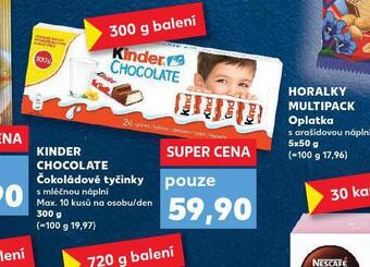 Kaufland Kinder chocolate nabídka