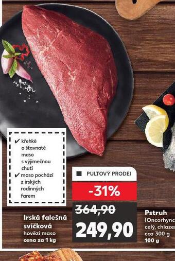 Kaufland Irská falešná svíčková nabídka