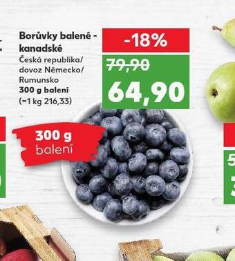 Kaufland Borůvky kanadské nabídka