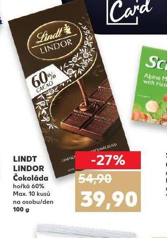 Kaufland Lindt lindor čokoláda nabídka