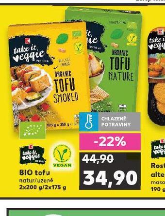 Kaufland Bio tofu nabídka
