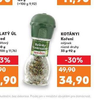 Kaufland Kotányi koření nabídka