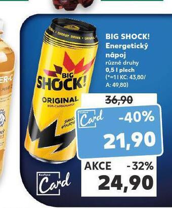 Kaufland Big shock energetický nápoj nabídka