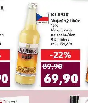 Kaufland Klasik vaječný likér nabídka