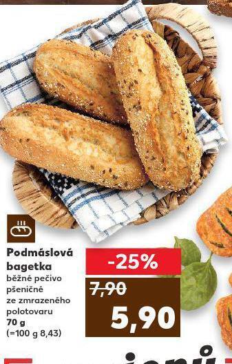 Kaufland Podmáslová bagetka nabídka