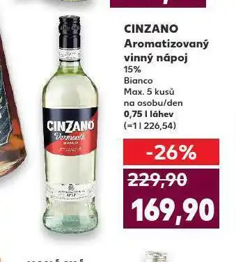 Cinzano aromatický vinný nápoj