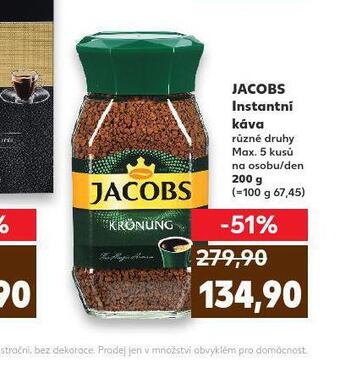 Kaufland Jacobs instantní káva nabídka
