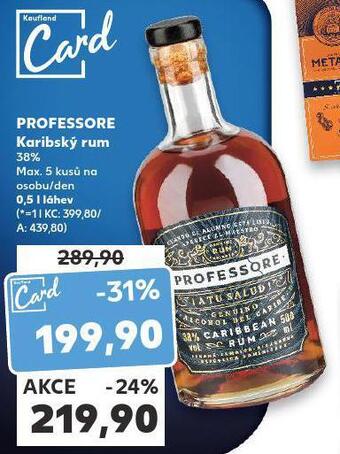 Kaufland Professore karibský rum nabídka