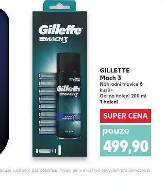 Kaufland Gillette mach 3 nabídka