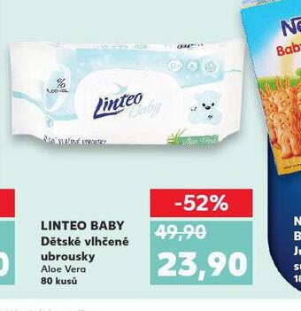 Kaufland Linteo baby dětské vlhčené ubrousky nabídka