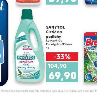 Kaufland Sanytol čistič na podlahy nabídka