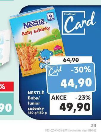 Kaufland Nestlé baby / junior sušenky nabídka