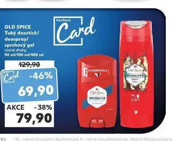 Kaufland Old spice tuhý deodorant / deospray nabídka