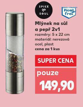 Kaufland Mlýnek na sůl a pepř nabídka