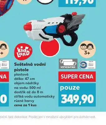 Kaufland Světelná vodní pistole nabídka