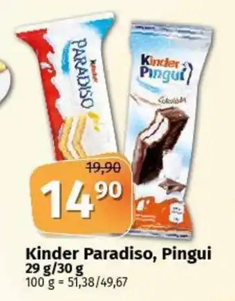 Coop Kinder Paradiso Pingui 29 g/30 g nabídka