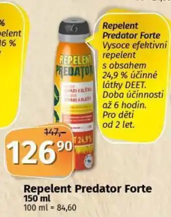 Coop Repelent Predator Forte 150 ml nabídka