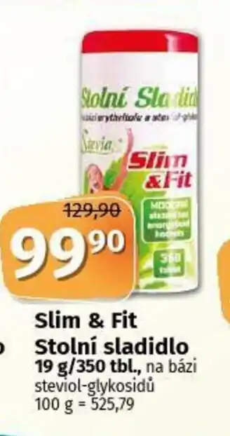 Coop Slim & Fit Stolní sladidlo 19 g nabídka