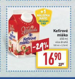 Billa Kefírové mléko nabídka