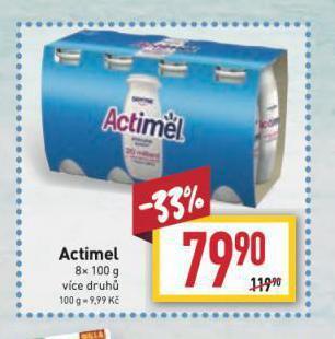 Billa Actimel nabídka