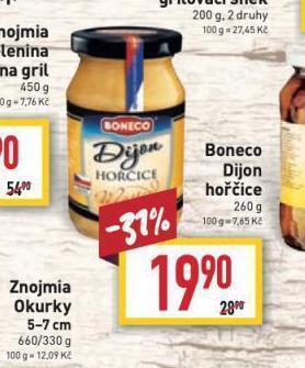 Billa Boneco dijon hořčice nabídka