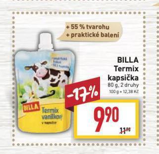 Billa Termix kapsička nabídka