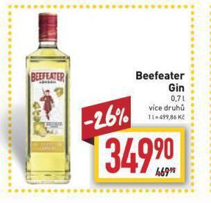 Billa Beefeater gin nabídka
