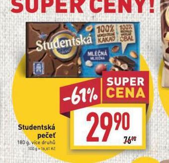 Billa Studentská pečeť nabídka
