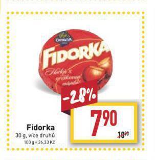 Billa Fidorka nabídka