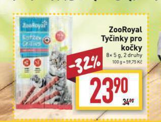 Billa Zooroyal tyčinky pro kočky nabídka