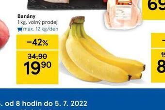 Tesco Banány nabídka