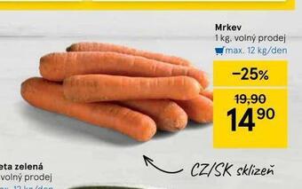 Tesco Mrkev nabídka