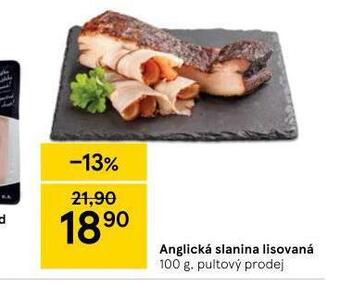 Tesco Anglická slanina lisovaná nabídka