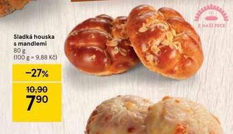 Tesco Sladká houska s mandlemi nabídka