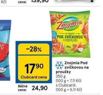 Tesco Znojmia pod svíčkovou na proužky nabídka