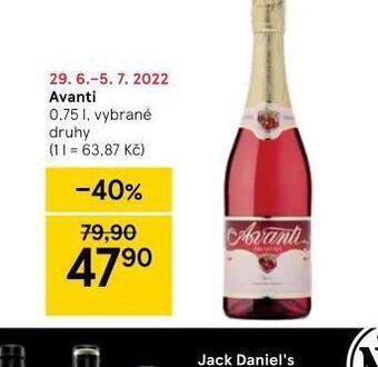 Tesco Avanti nabídka