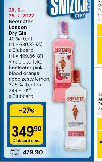 Tesco Beefeater london dry gin nabídka