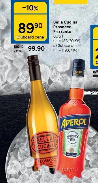 Tesco Bella cucina prosecco frizzante nabídka