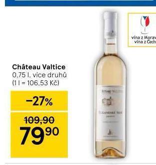 Tesco Chateau valtice nabídka