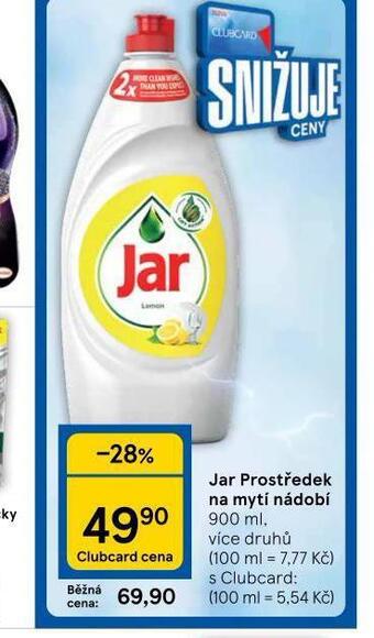 Tesco Jar prostředek na nádobí nabídka