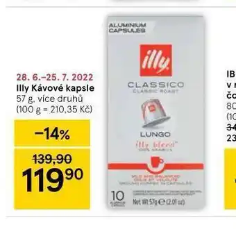 Tesco Illy kávové kapsle nabídka
