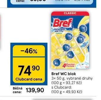 Tesco Bref wc blok nabídka