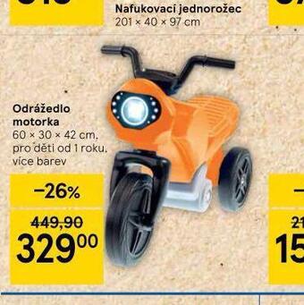 Tesco Odrážedlo motorka nabídka