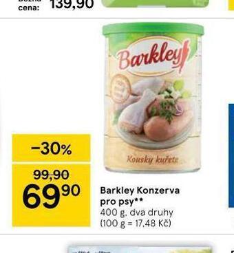 Tesco Barkley konzerva pro psy nabídka