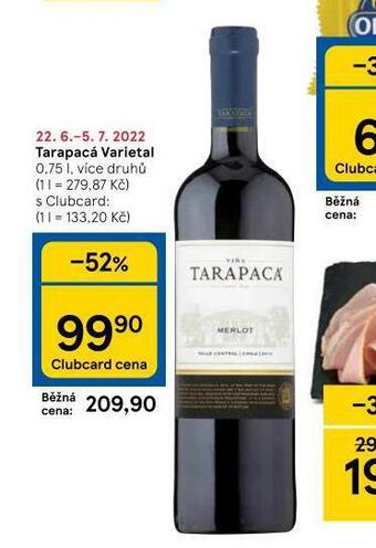 Tesco Tarapacá varietal nabídka