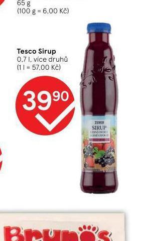 Tesco Tesco sirup nabídka