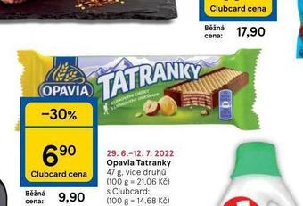 Tesco Opavia tatranky nabídka