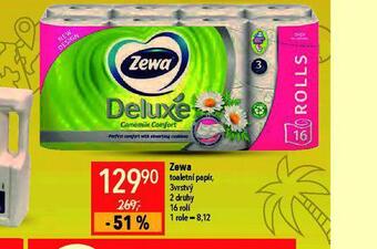 Globus Zewa deluxe toaletní papír nabídka